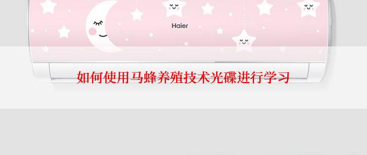 如何使用马蜂养殖技术光碟进行学习