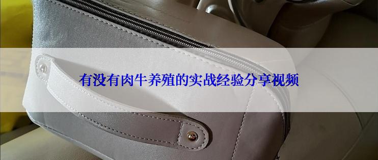 有没有肉牛养殖的实战经验分享视频