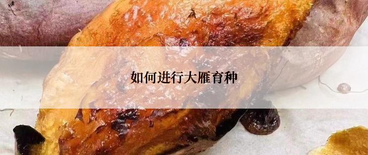 如何进行大雁育种