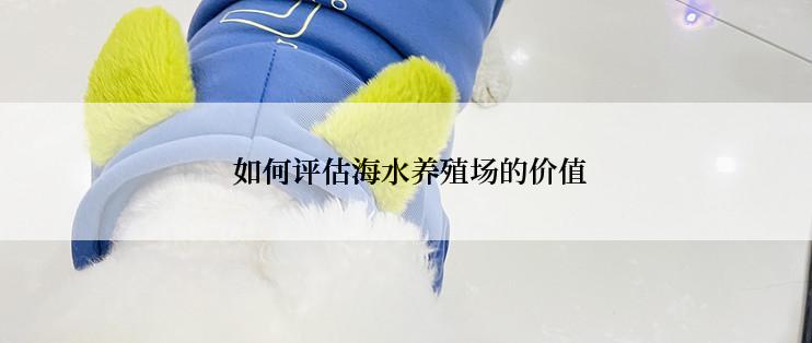  如何评估海水养殖场的价值