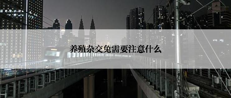 养殖杂交兔需要注意什么