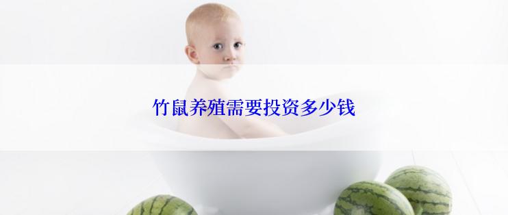 竹鼠养殖需要投资多少钱