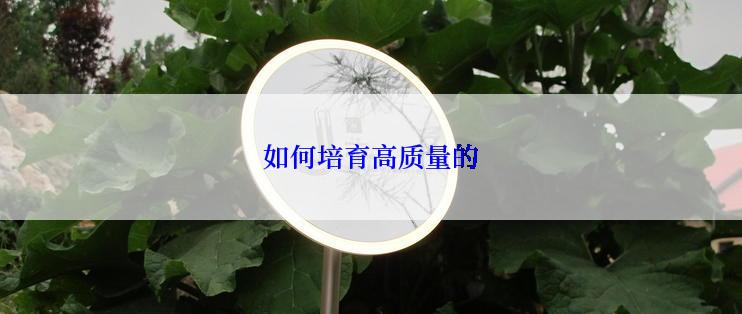 如何培育高质量的