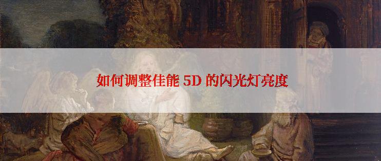  如何调整佳能 5D 的闪光灯亮度