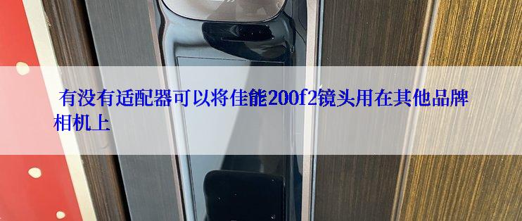  有没有适配器可以将佳能200f2镜头用在其他品牌相机上