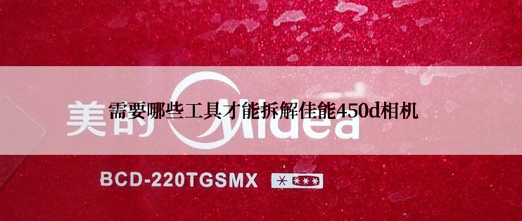  需要哪些工具才能拆解佳能450d相机