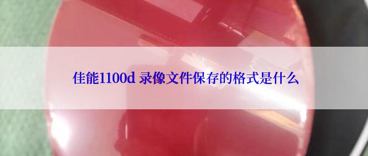  佳能1100d 录像文件保存的格式是什么