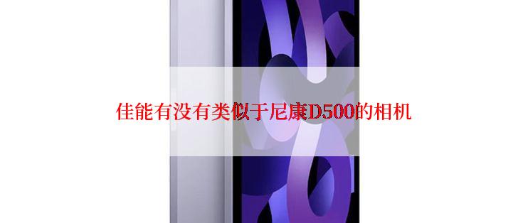 佳能有没有类似于尼康D500的相机