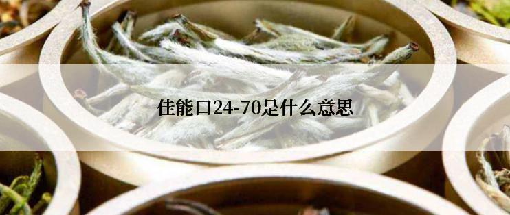 佳能口24-70是什么意思