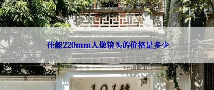  佳能220mm人像镜头的价格是多少