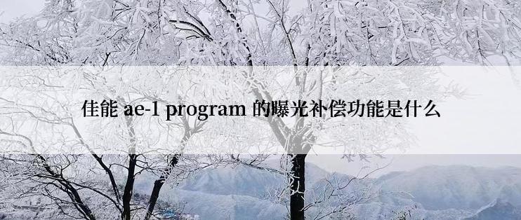 佳能 ae-1 program 的曝光补偿功能是什么