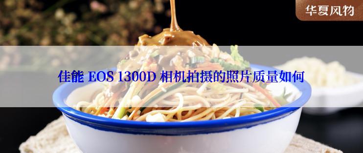 佳能 EOS 1300D 相机拍摄的照片质量如何