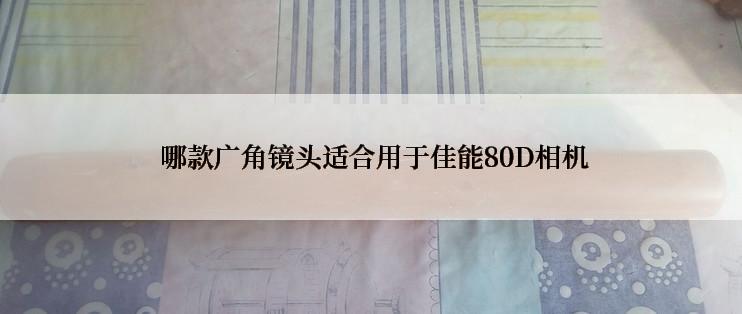  哪款广角镜头适合用于佳能80D相机