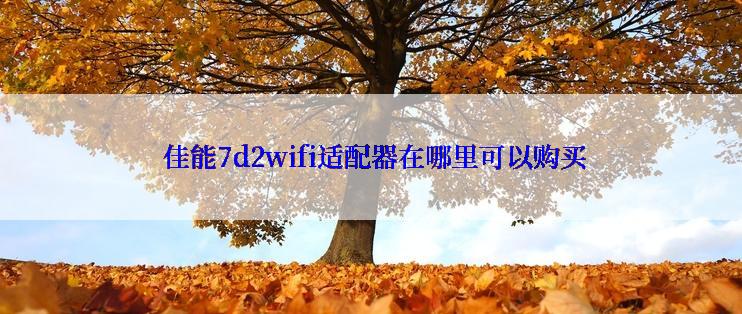  佳能7d2wifi适配器在哪里可以购买