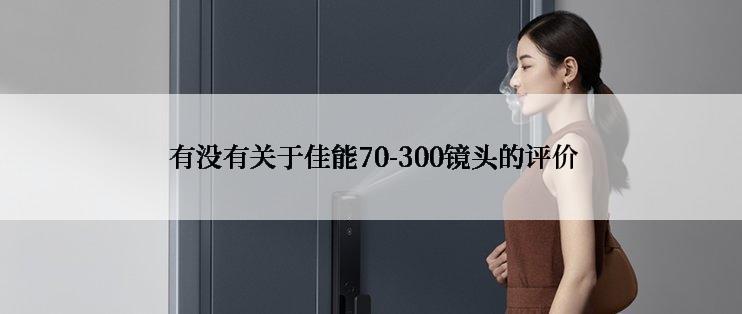  有没有关于佳能70-300镜头的评价