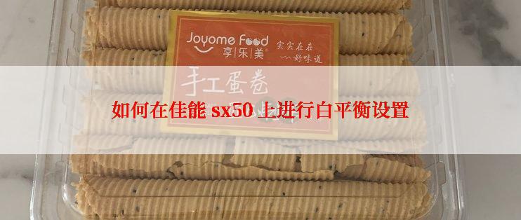 如何在佳能 sx50 上进行白平衡设置