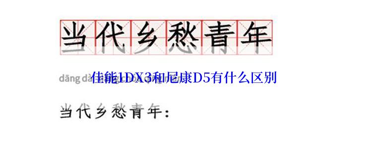 佳能1DX3和尼康D5有什么区别