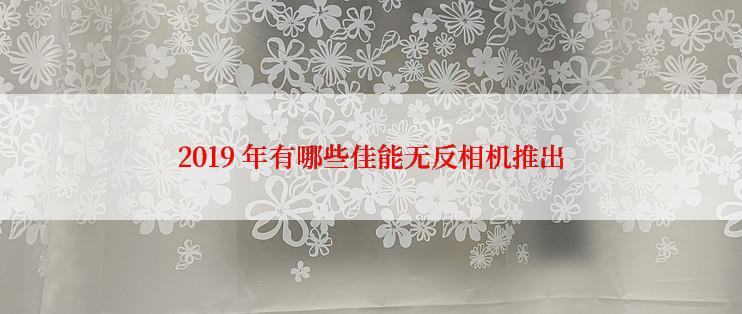 2019 年有哪些佳能无反相机推出