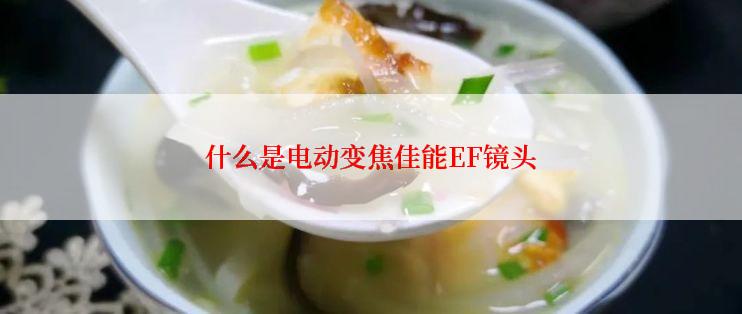 什么是电动变焦佳能EF镜头