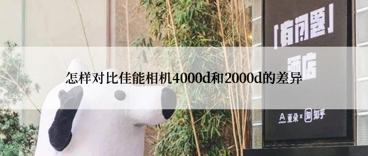 怎样对比佳能相机4000d和2000d的差异