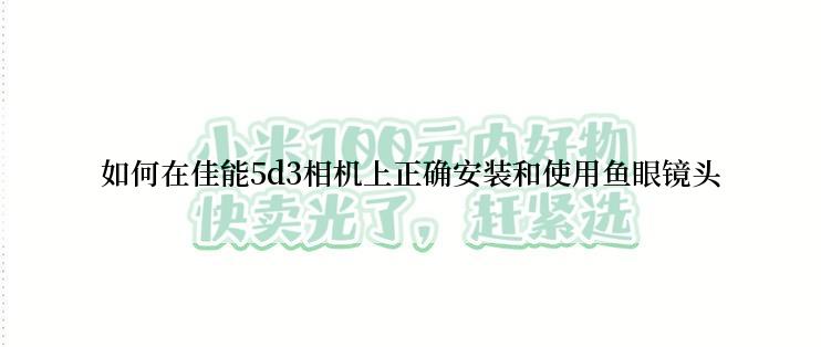 如何在佳能5d3相机上正确安装和使用鱼眼镜头