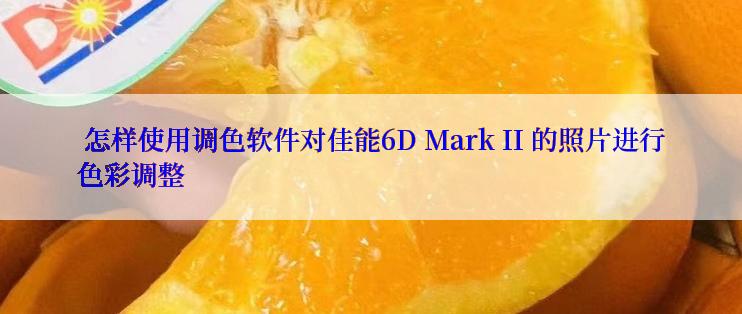  怎样使用调色软件对佳能6D Mark II 的照片进行色彩调整