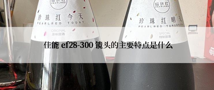  佳能 ef28-300 镜头的主要特点是什么