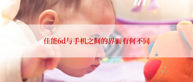 佳能6d与手机之间的界面有何不同