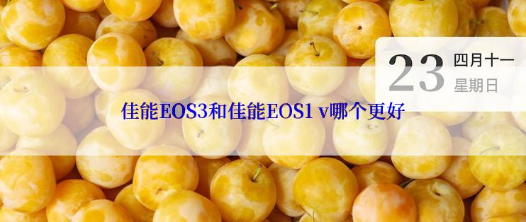 佳能EOS3和佳能EOS1 v哪个更好