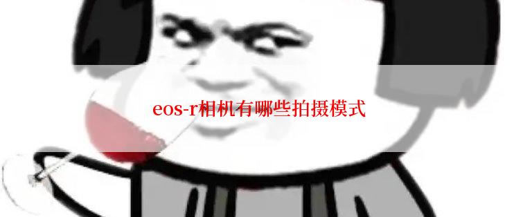  eos-r相机有哪些拍摄模式