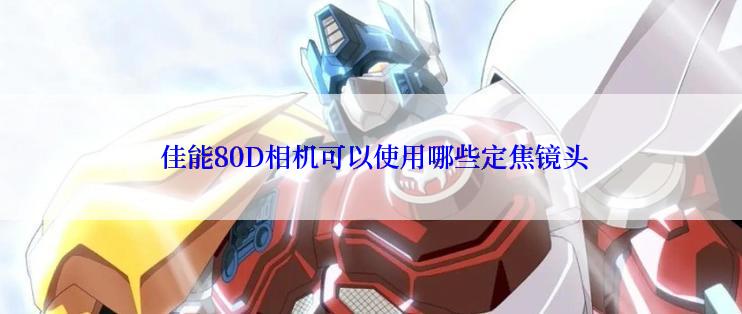  佳能80D相机可以使用哪些定焦镜头