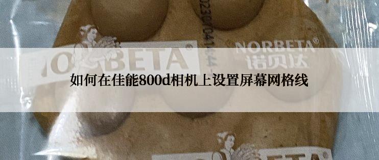 如何在佳能800d相机上设置屏幕网格线