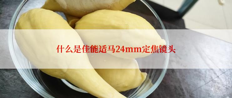 什么是佳能适马24mm定焦镜头