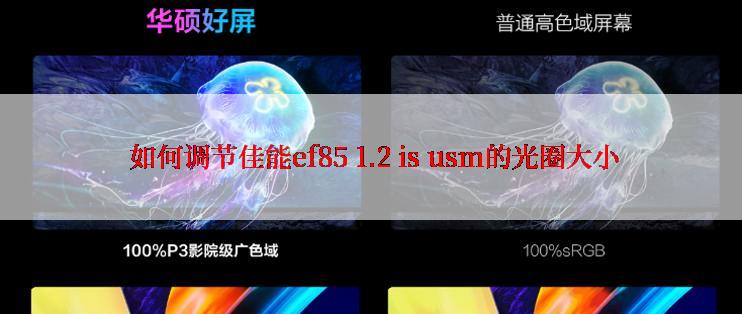  如何调节佳能ef85 1.2 is usm的光圈大小