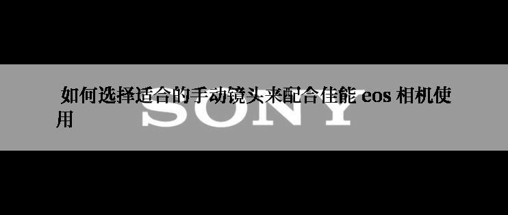  如何选择适合的手动镜头来配合佳能 eos 相机使用