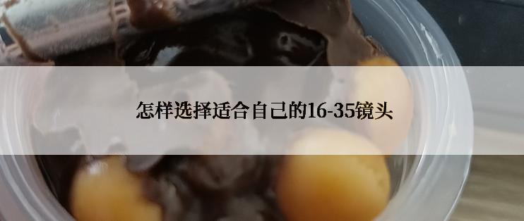  怎样选择适合自己的16-35镜头