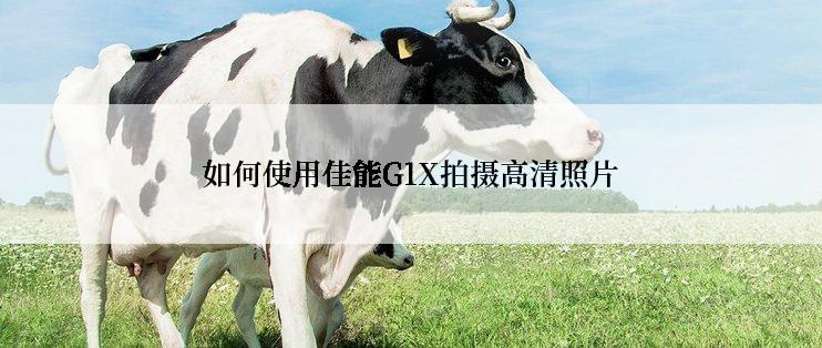 如何使用佳能G1X拍摄高清照片