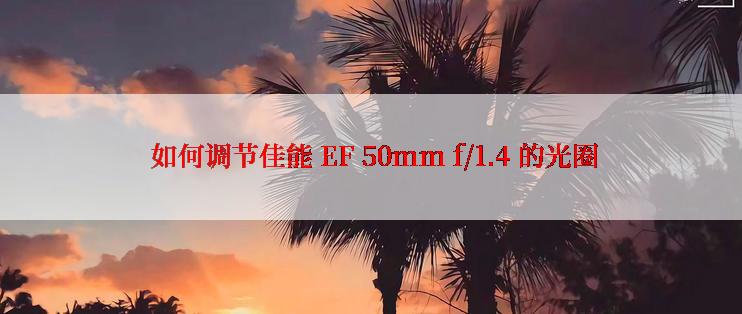  如何调节佳能 EF 50mm f/1.4 的光圈