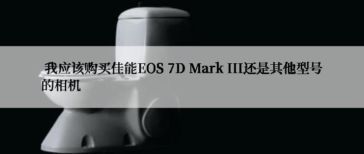  我应该购买佳能EOS 7D Mark III还是其他型号的相机