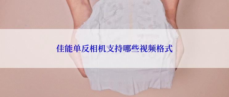 佳能单反相机支持哪些视频格式