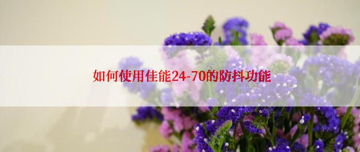  如何使用佳能24-70的防抖功能