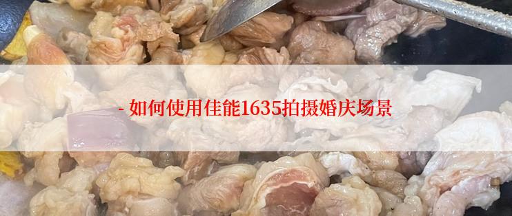 - 如何使用佳能1635拍摄婚庆场景