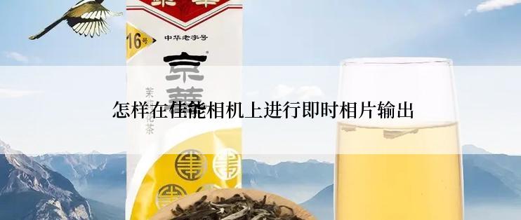  怎样在佳能相机上进行即时相片输出