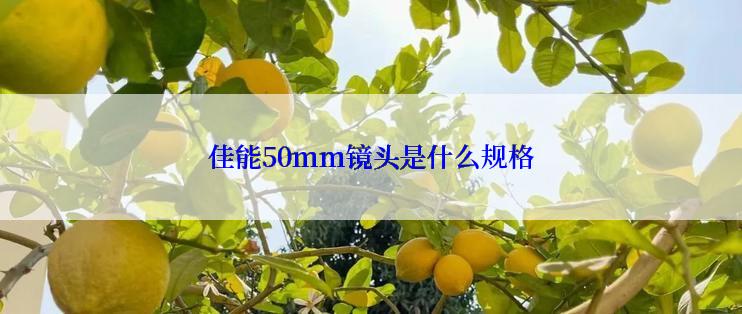 佳能50mm镜头是什么规格