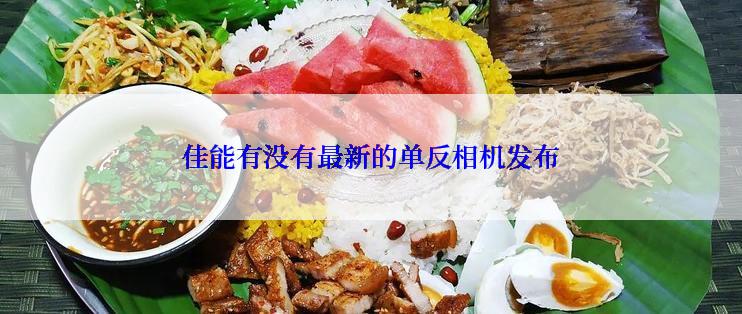 佳能有没有最新的单反相机发布