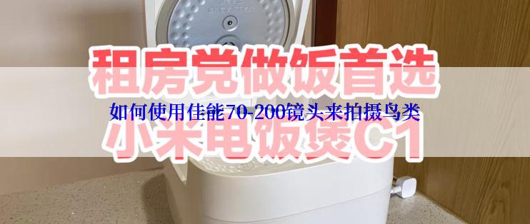 如何使用佳能70-200镜头来拍摄鸟类