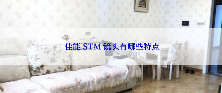  佳能 STM 镜头有哪些特点