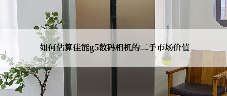  如何估算佳能g5数码相机的二手市场价值