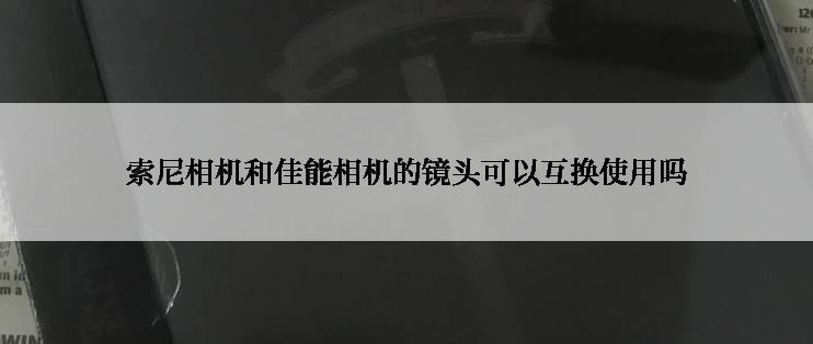 索尼相机和佳能相机的镜头可以互换使用吗