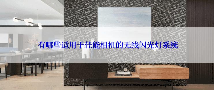  有哪些适用于佳能相机的无线闪光灯系统